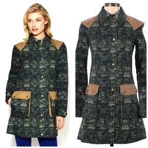 Gryphon Hamilton Green Patch Pocket Trench Coat XS - Preppy Equestrian Designer